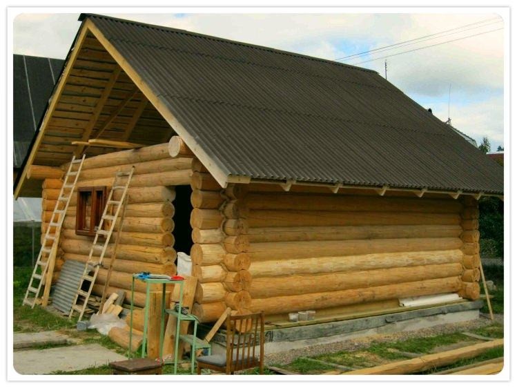 Из чего строить баню (строить, банить) баня из оцилиндрованного бревна