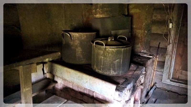 Деревенская баня в Кеннице Архангельской области, фото (деревенский, банить, кеннице, архангельский) баки с водой