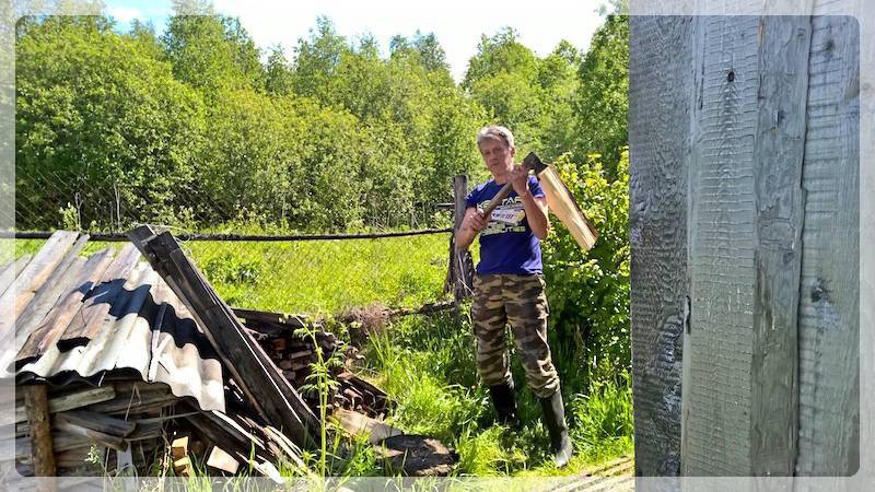 Деревенская баня в Кеннице Архангельской области, фото (деревенский, банить, кеннице, архангельский) у бани