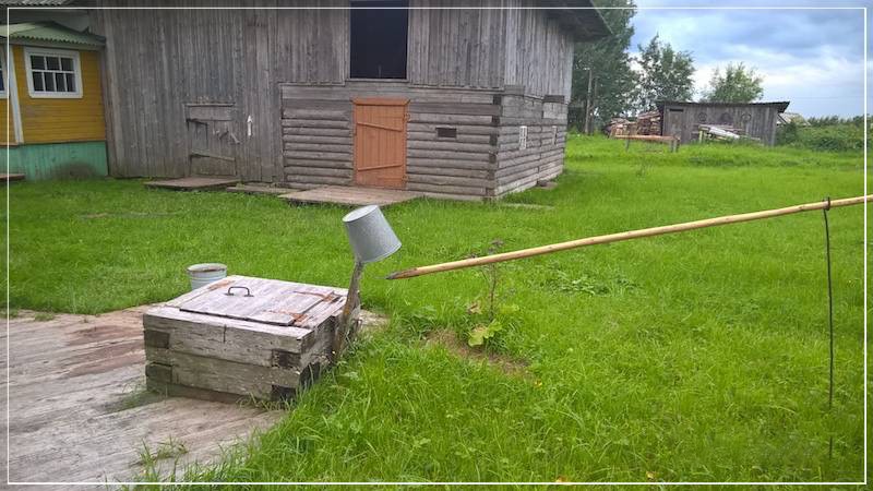 Деревенская баня в Нижнем Койдокурье Архангельской области (деревенский, банить, нижний, койдокурье) колодец