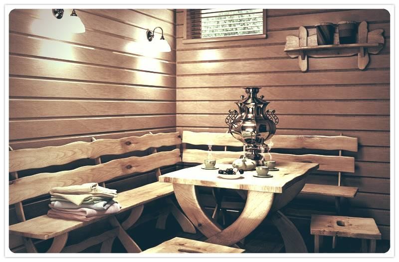 Предбанник - хорошее место для отдыха