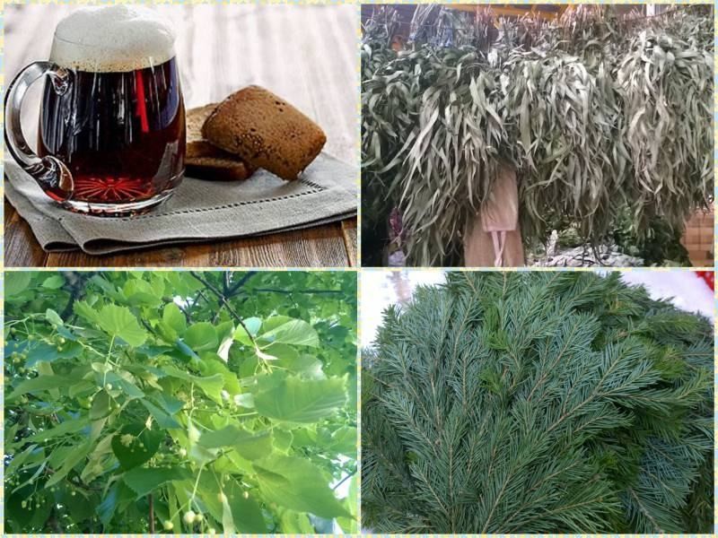 Настои для бани (настой, баня) Коллаж