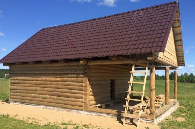 Баня с мансардой и туалетом
