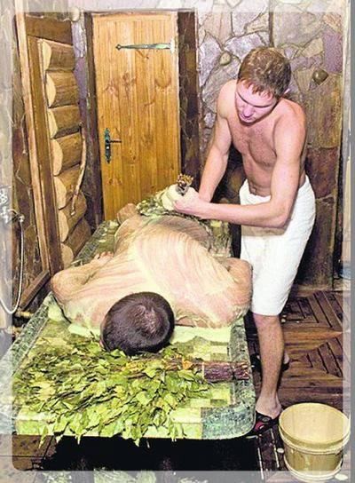 Массаж в бане