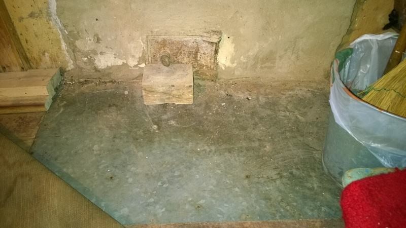 Пожарная безопасность в бане (пожарный, безопасность, баня) Лист железа у печи