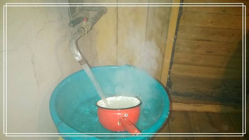 Сила воды в бане (сила, баня) горячая вода в бане